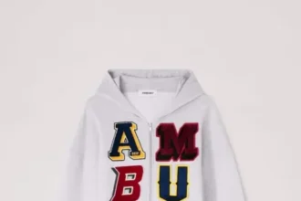 Ambush Logo White cotton Hoodie