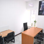 Shared meeting spaces near metro station